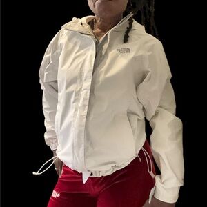 White The North Face Rain/Wind Proof jacket HYVENT